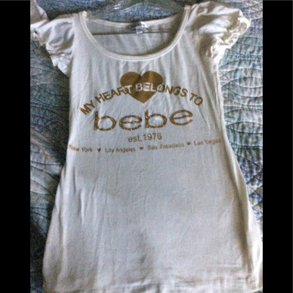 BEBE Baby Tee. “ My Heart Belongs To Bebe” VINTAGE